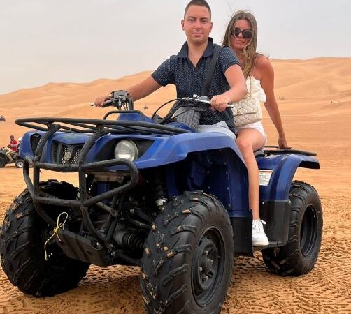 Quad Biking In Morning Desert Safari