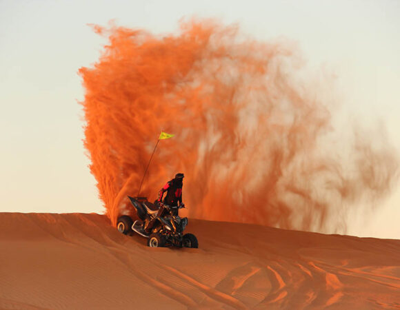 Quad Biking In Evening Desert Safari